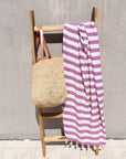 Miami bamboo & cotton blend beach towel, 425 gr - Pippah