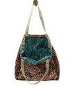 Shell tote bag showing inside