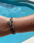 Green Stone Wrap Bracelet