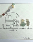 Framed Sea Glass Art - assorted people