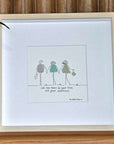 Framed Sea Glass Art - assorted people - Pippah