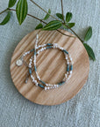 Turquoise Pearl Choker Necklace or Wrap Bracelet - Pippah
