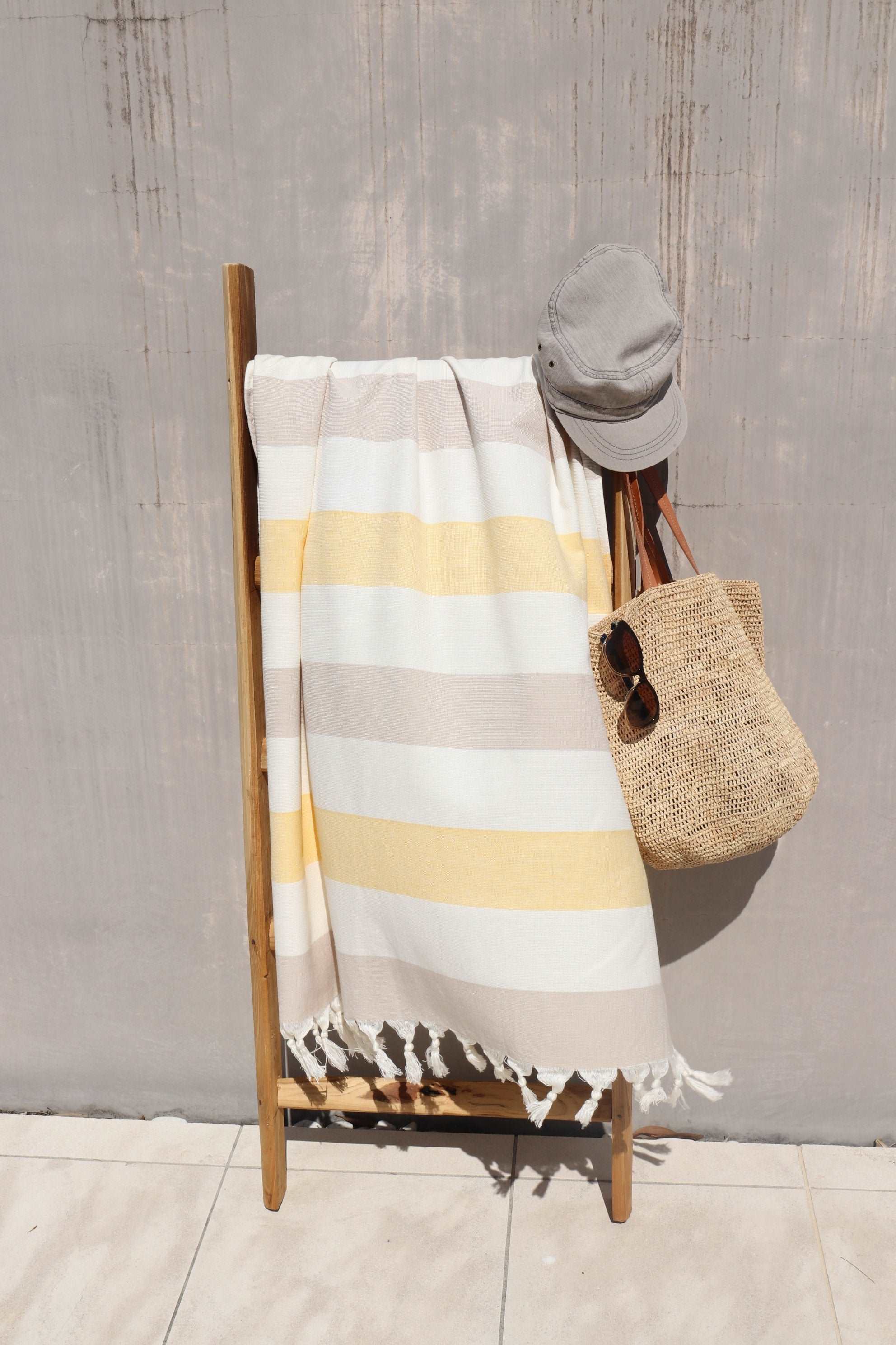Manly cotton & bamboo towel with light terry back, 550 gr - Pippah