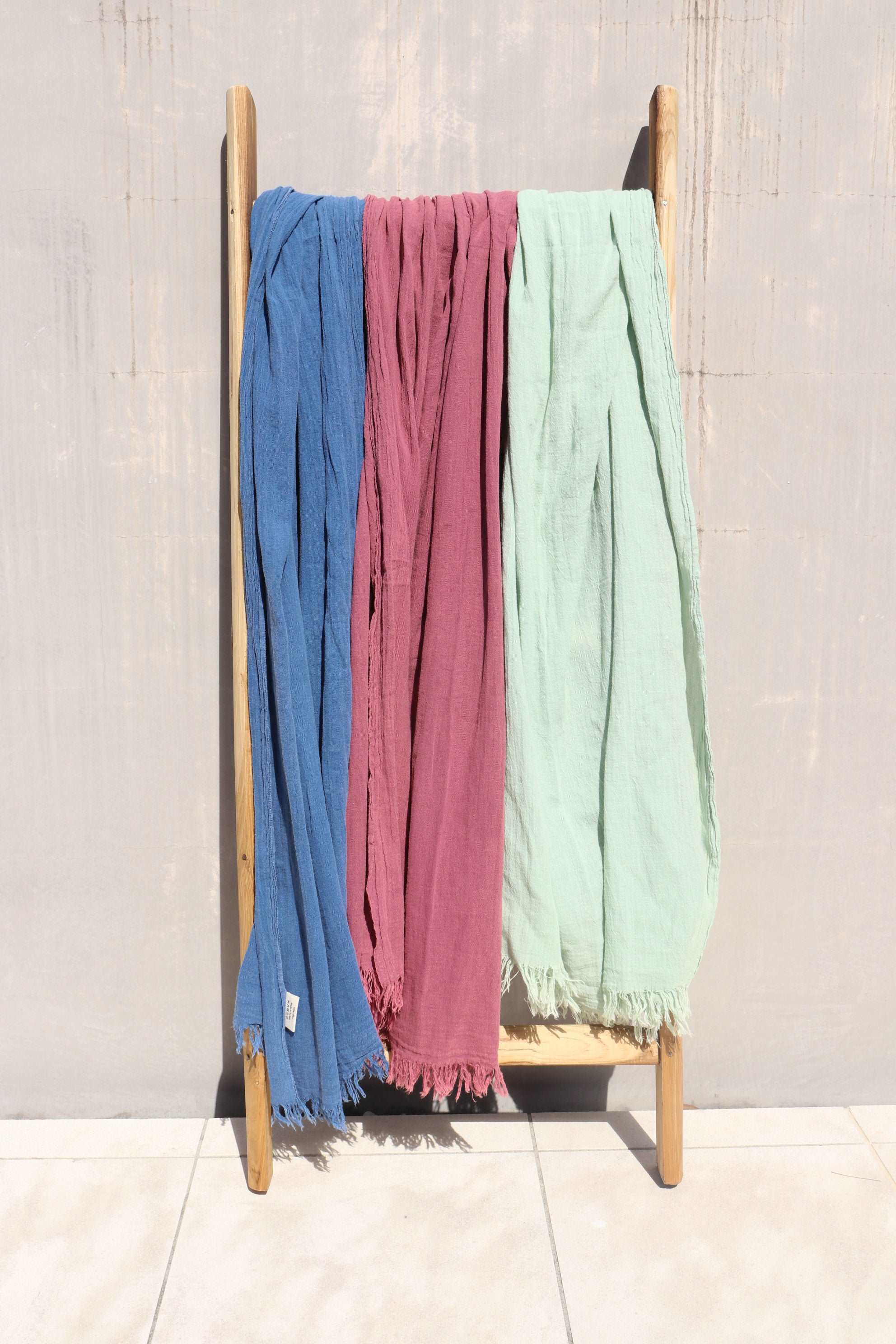 Clovelly combed cotton Scarf, 160 gr - Pippah