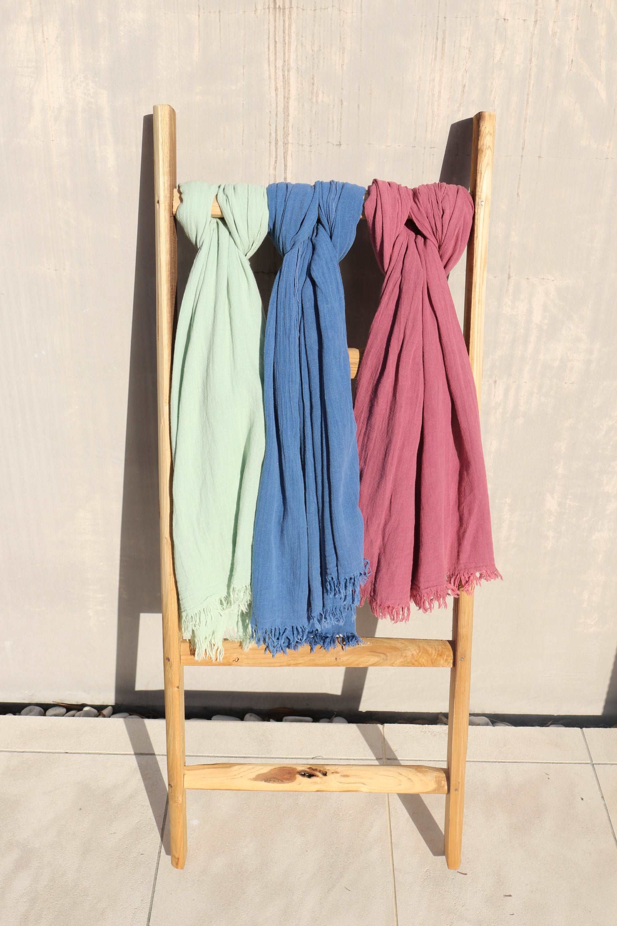 Clovelly combed cotton Scarf, 160 gr - Pippah