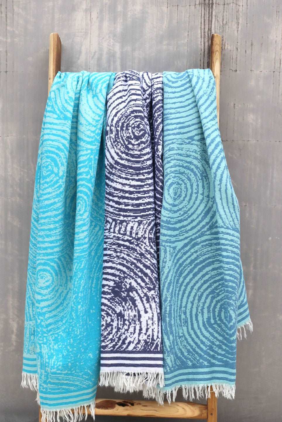 Newport combed cotton beach towel, 370 gr
