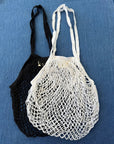 Sunny Cotton String Bag - Black or White - Pippah