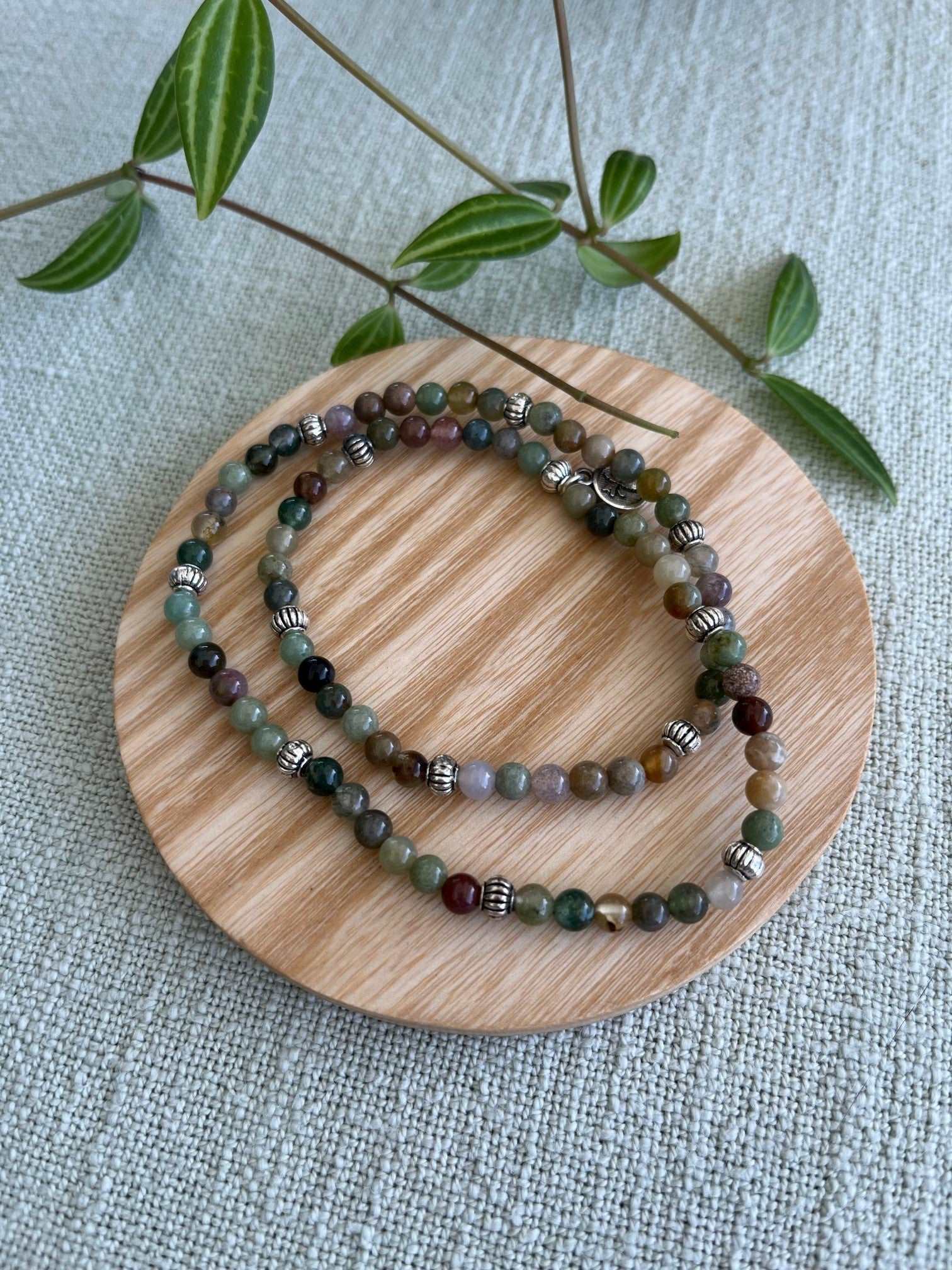 Green Stone Wrap Bracelet - Pippah