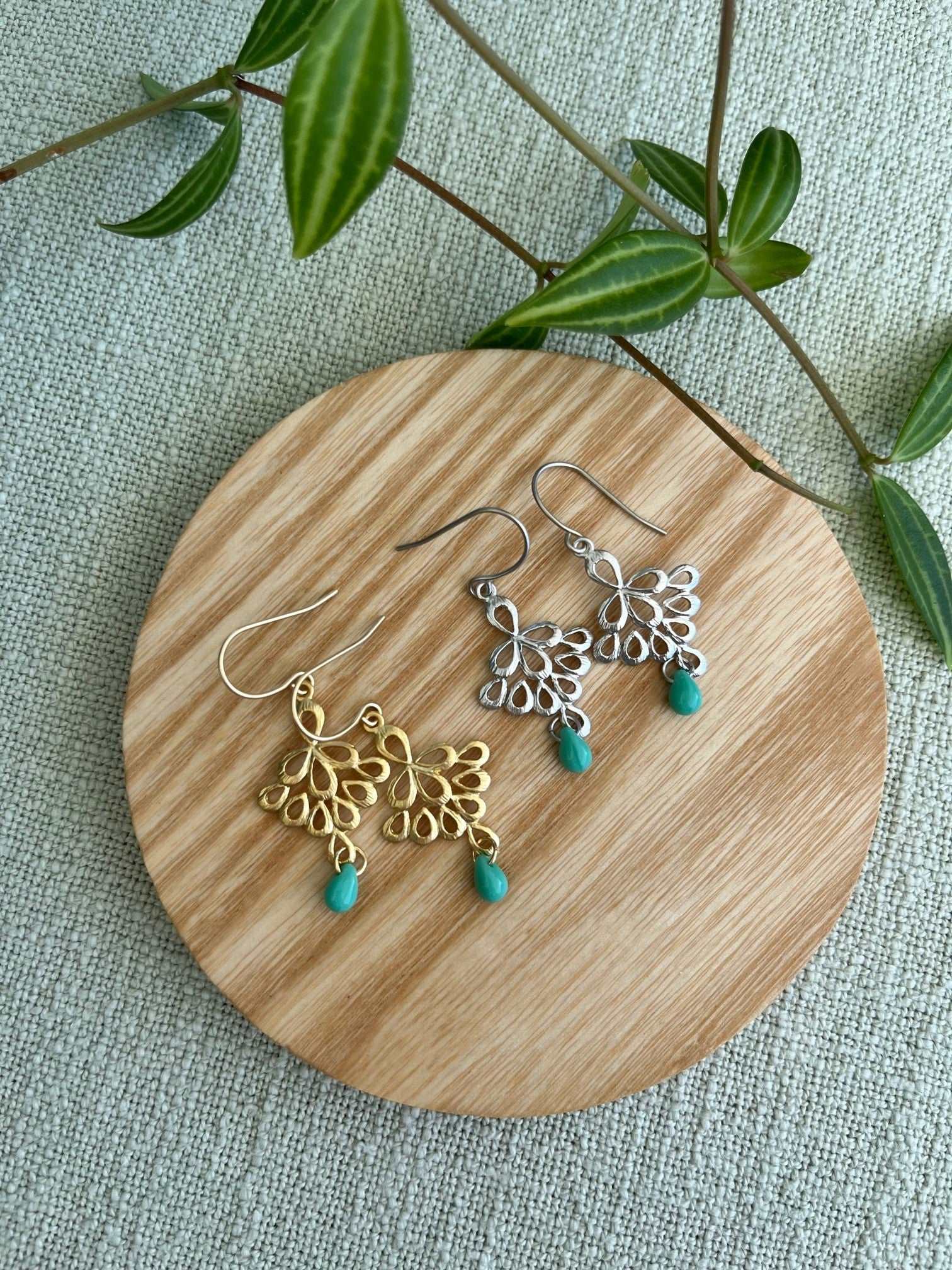 Fan Droplet Earrings - Pippah