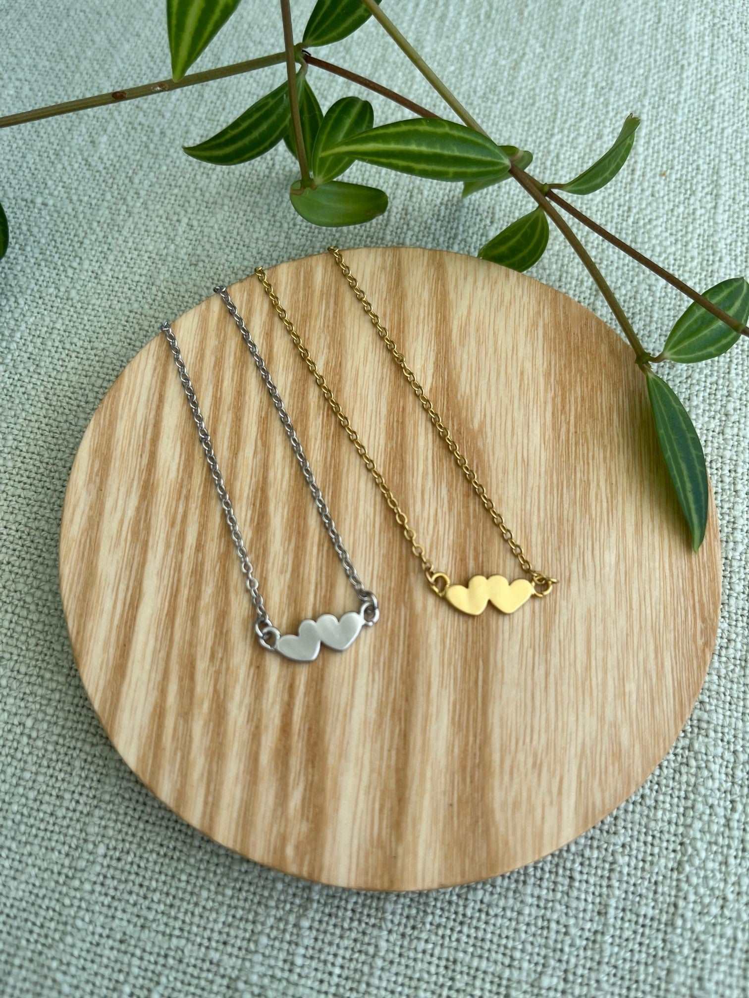 Two Hearts Necklace - Pippah