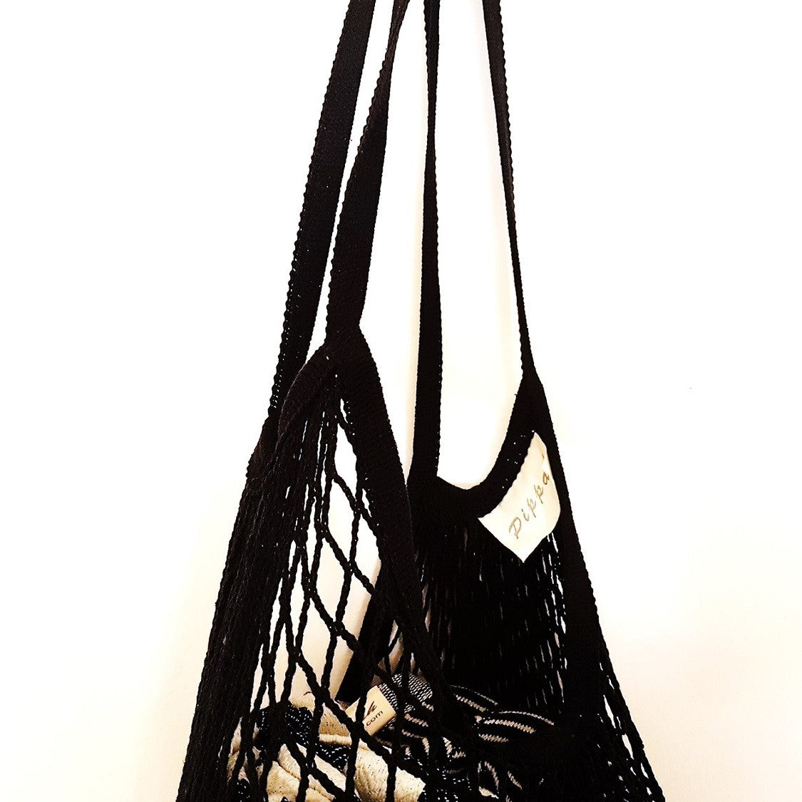 Sunny Cotton String Bag - Black or White - Pippah